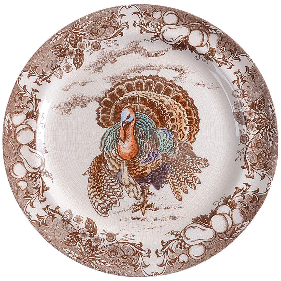 Traditional Turkey Dinner Plate by Pottery Barn China-1