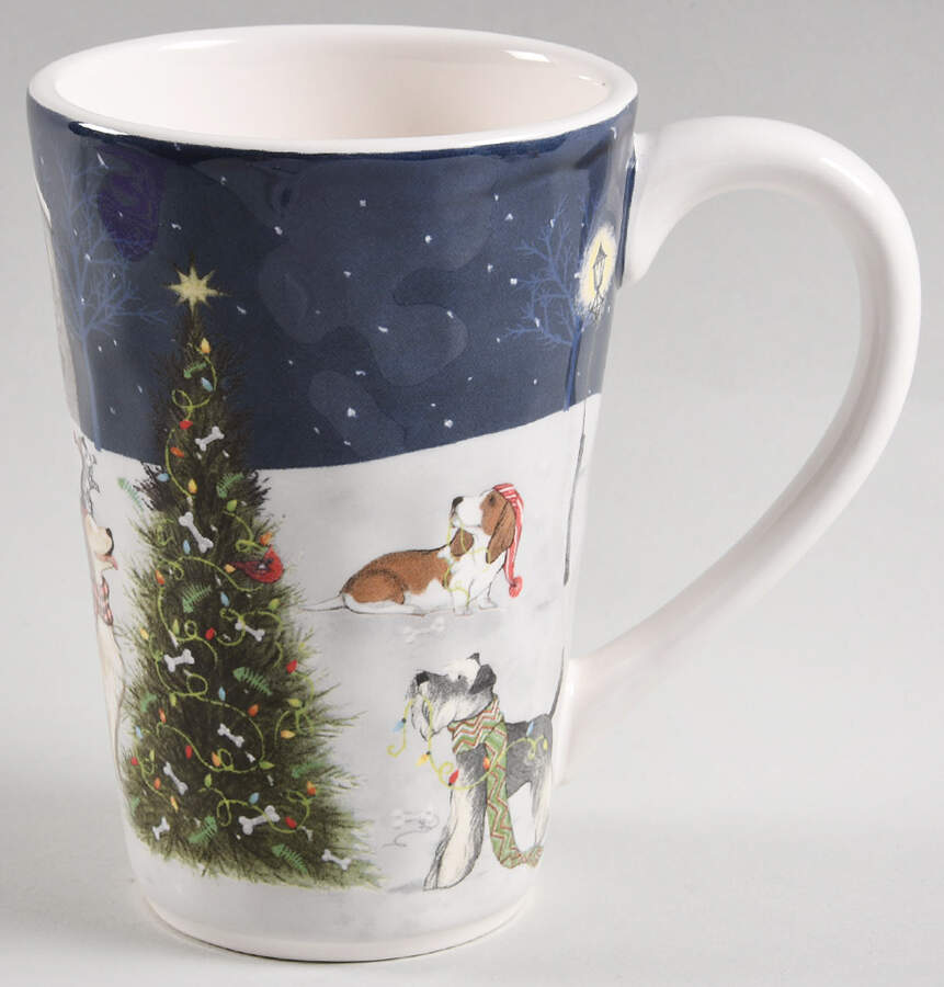 Park Avenue Puppies Christmas Tre Tall Mug by Pier 1-1