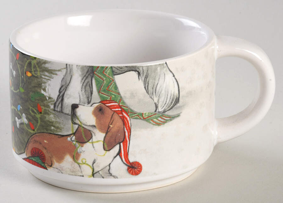 Park Avenue Puppies Christmas Tre Stackable Mug by Pier 1-1