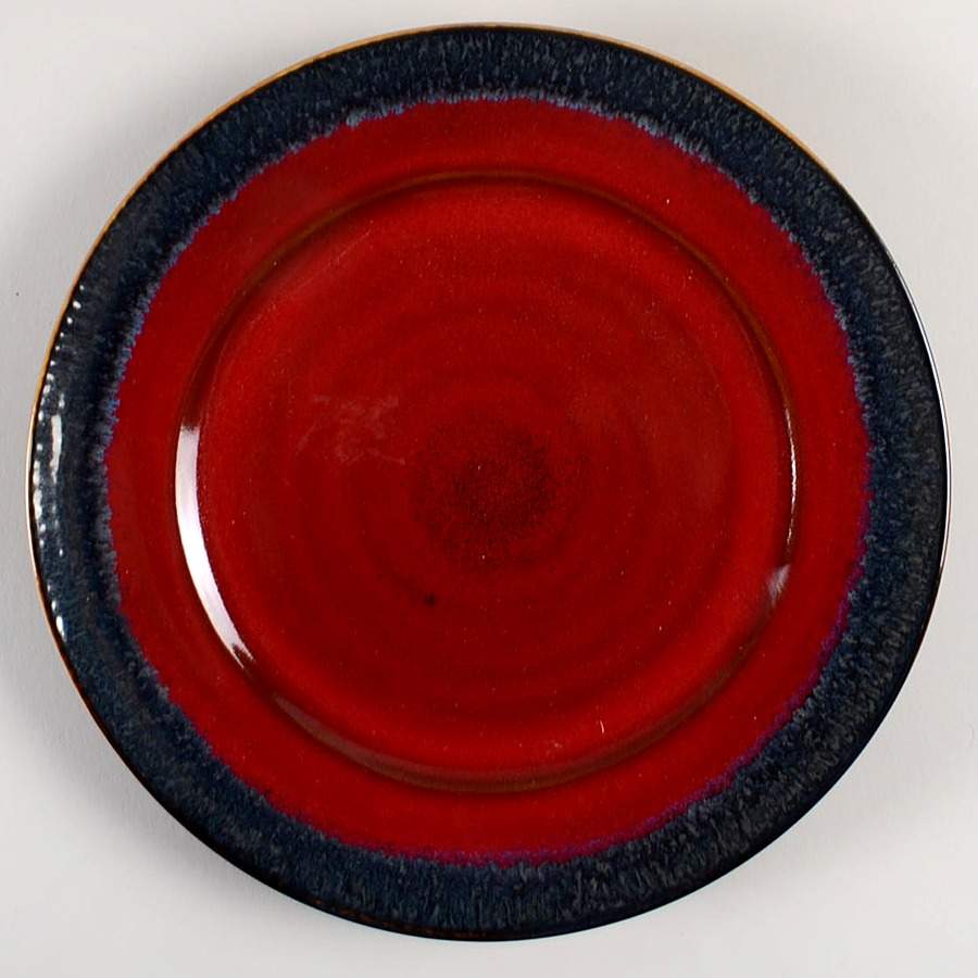 Crimson Reactive Salad Plate by Pier 1-1