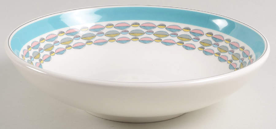 Westerly Turquoise 8" Individual Pasta Bowl by Portmeirion-1