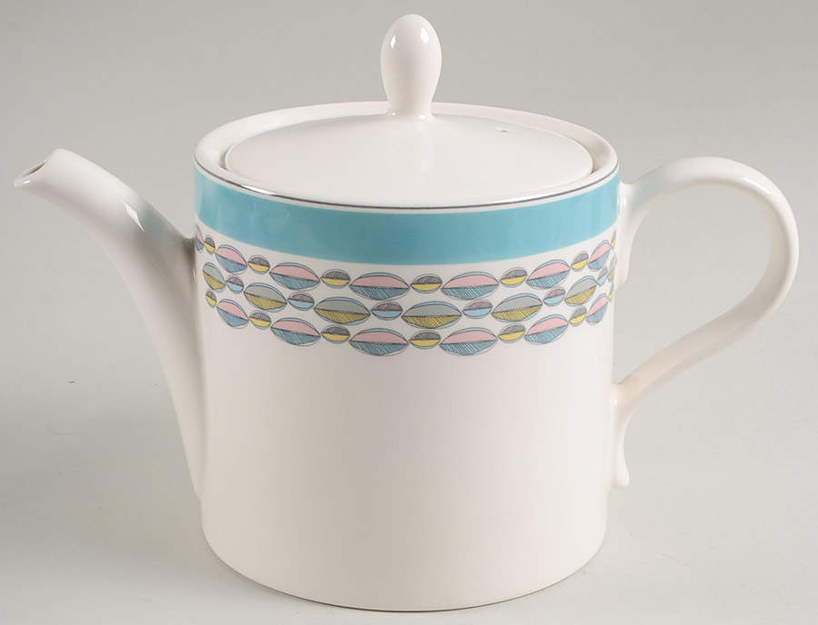 Westerly Turquoise Teapot & Lid by Portmeirion-1
