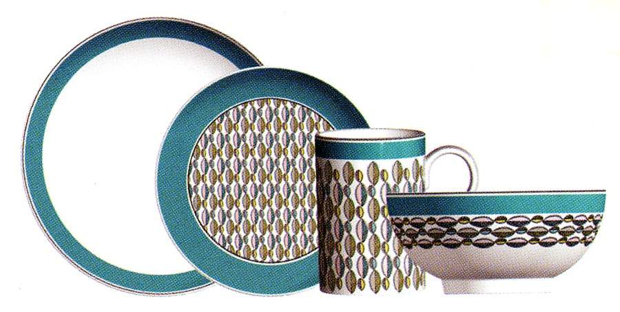 Westerly Turquoise Dinner Plate by Portmeirion-1