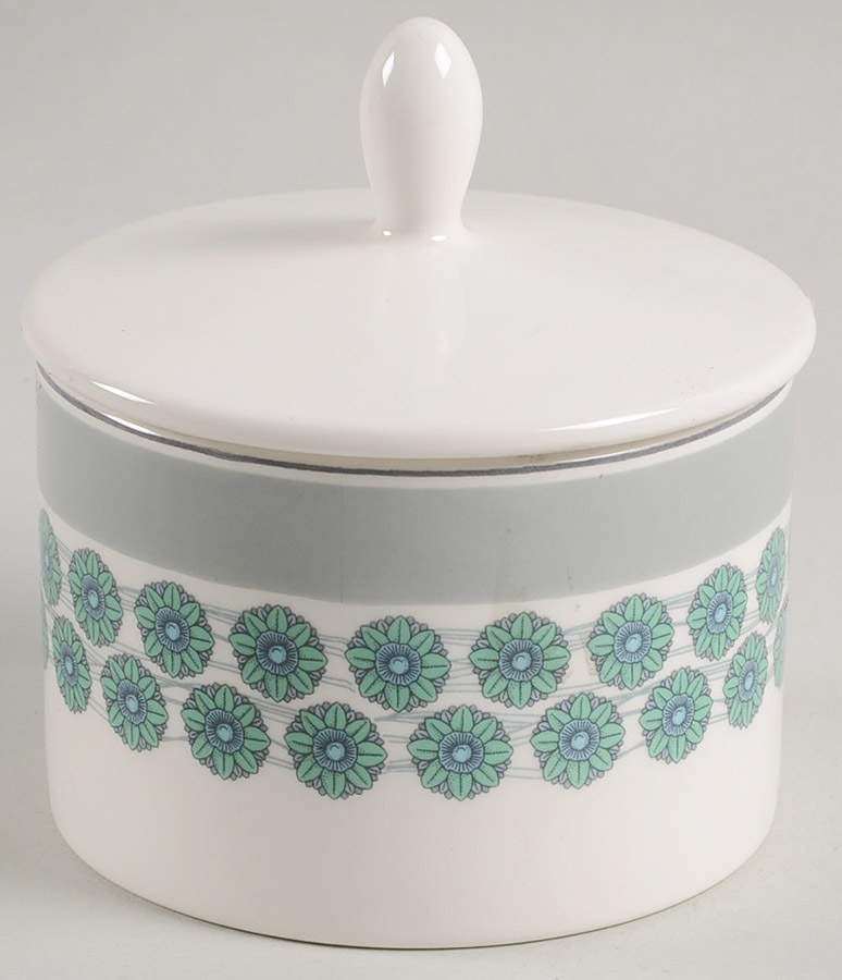 Westerly Grey Sugar Bowl & Lid by Portmeirion-1
