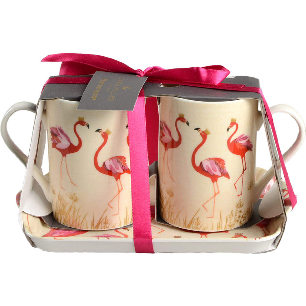 Flamingo Mug - Set of 2 & Melamine Tray by Portmeirion-1