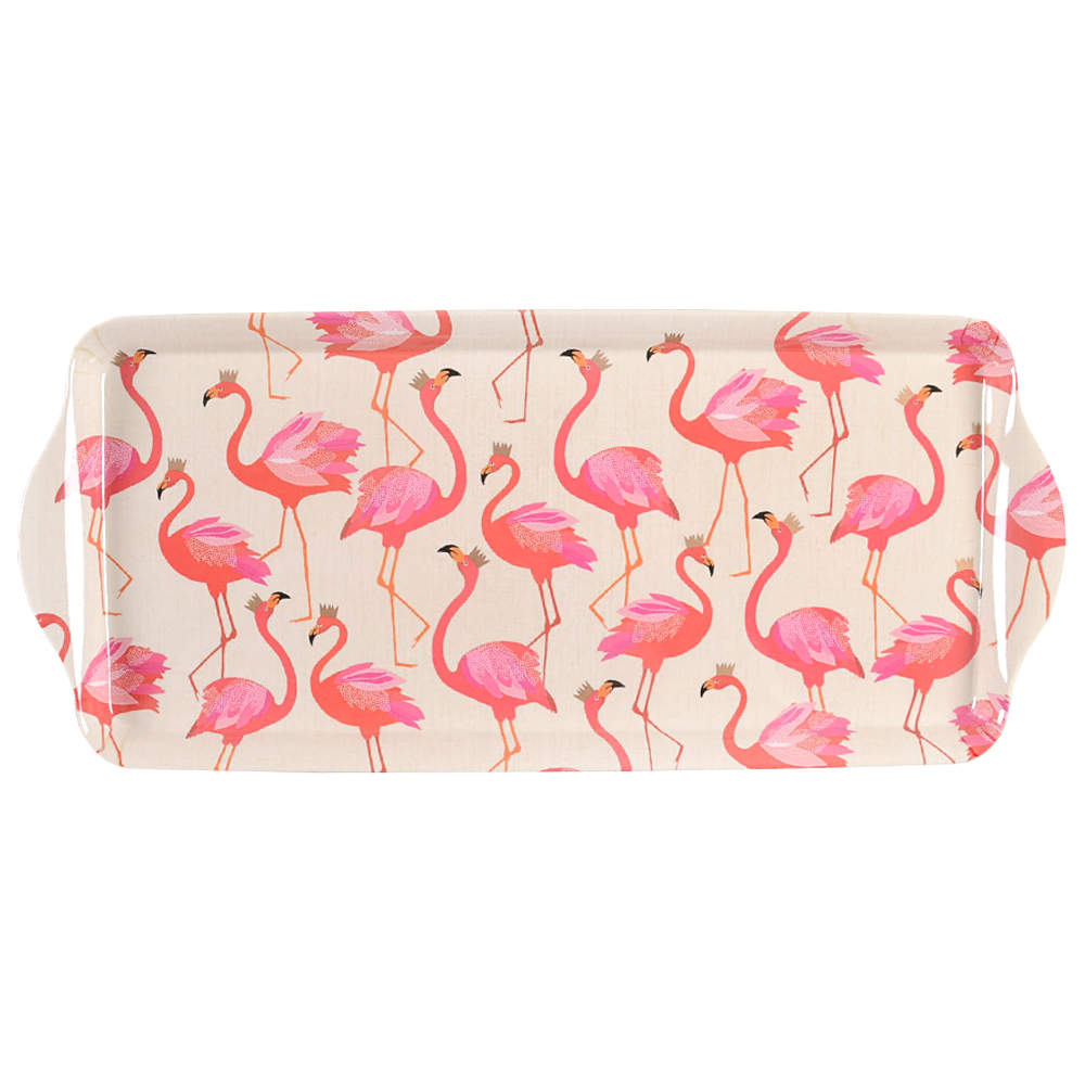 Flamingo 15" Melamine Sandwich Tray by Portmeirion-1