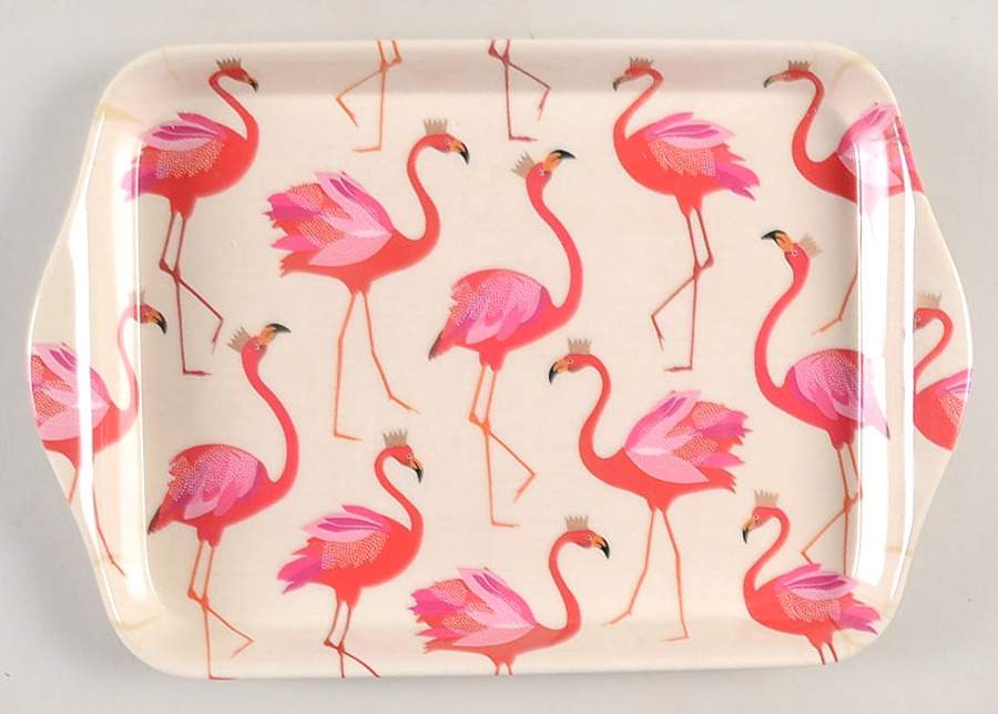 Flamingo 8" Rectangular Melamine Tray by Portmeirion-1
