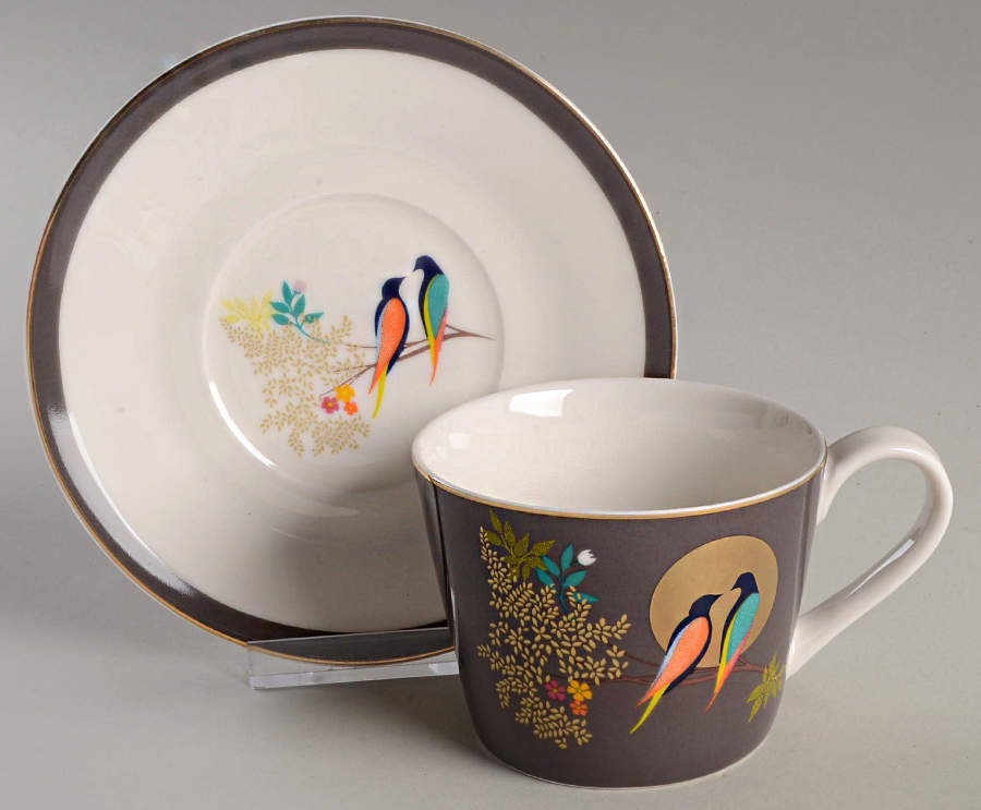 Chelsea Flat Cup & Saucer Set by Portmeirion-1