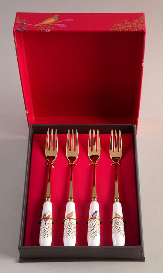 Chelsea Individual Pastry Fork - Set of 4 Motifs by Portmeirion-1