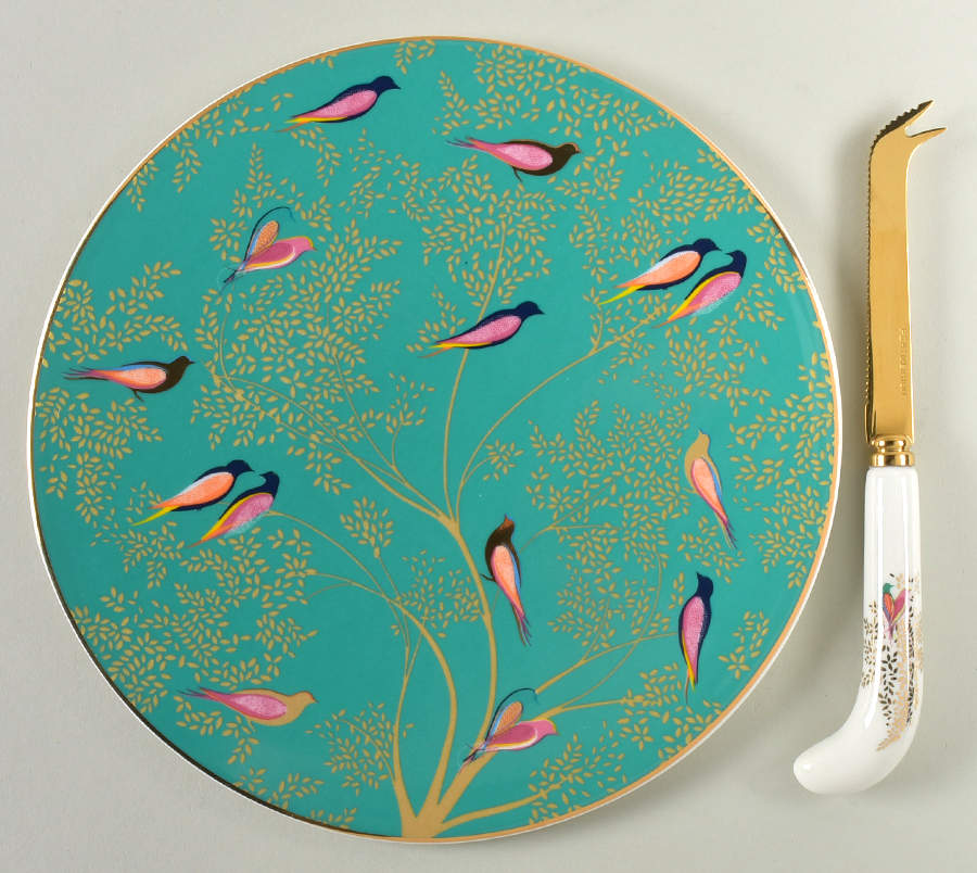 Chelsea Cheese Set (Plane & Knife) by Portmeirion-1