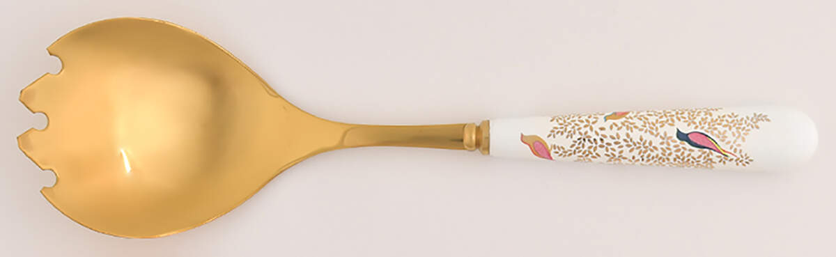 Chelsea Salad Serving Fork with Stainless Prongs by Portmeirion-1