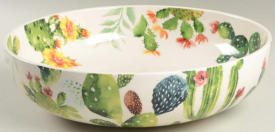 Desert Cactus 12" Round Serving Bowl by Pier 1-1