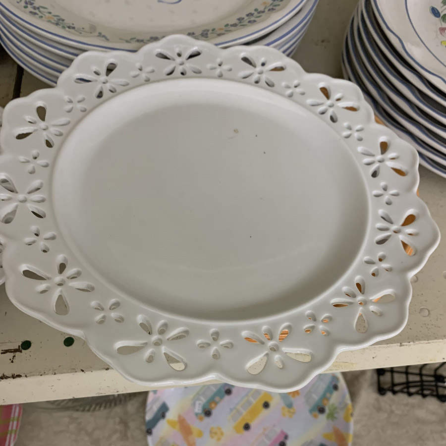 Doily Lace Salad Plate by Pier 1-1
