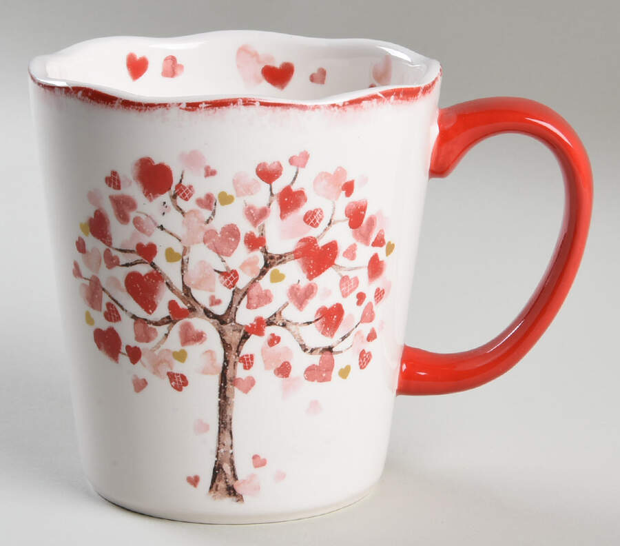 Valentine's Heart Tree Mug by Pier 1-1