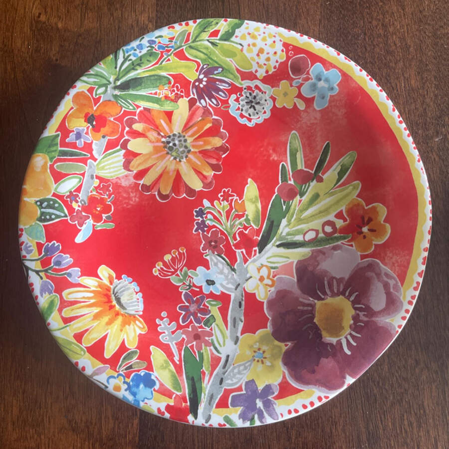 Full Bloom Dinner Plate by Pier 1-1
