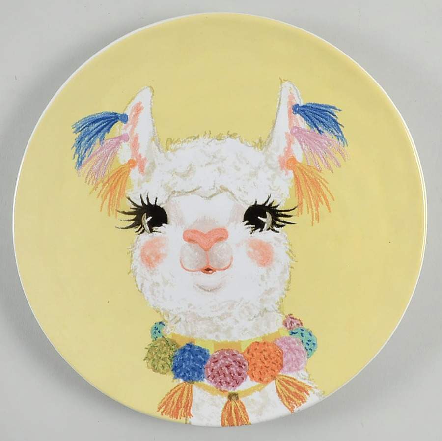 Desert Llama Salad Plate by Pier 1-1