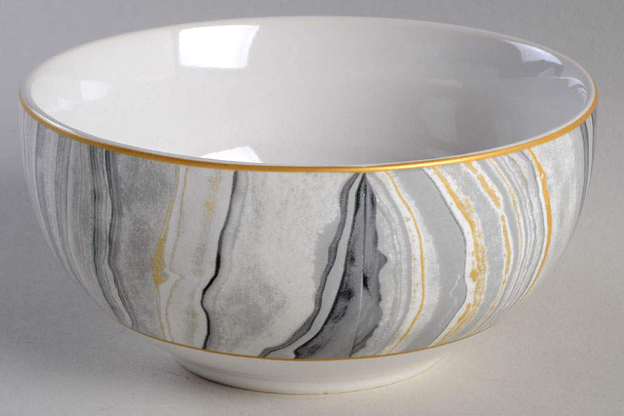 Katalla Bay Gray Soup/Cereal Bowl by Pier 1-1