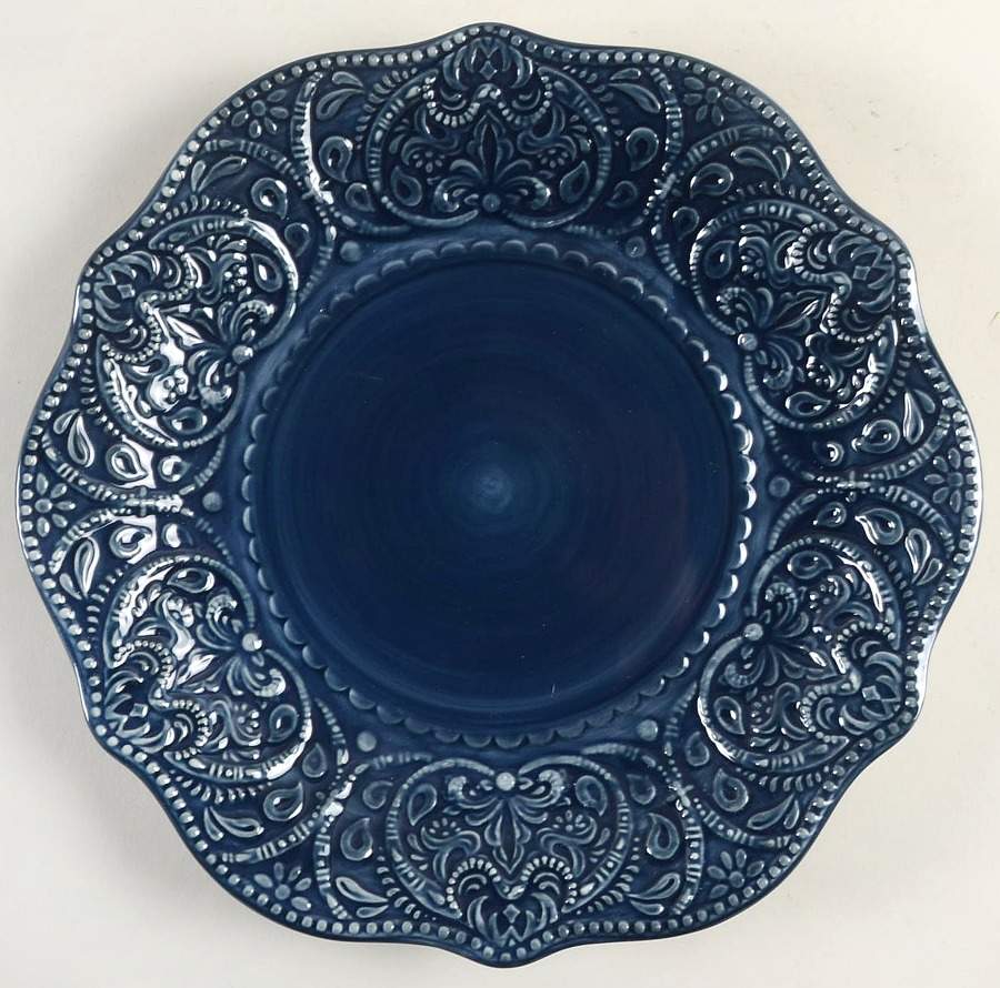 Chateau Clair Indigo Dinner Plate by Pier 1-1