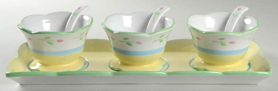 PRH13 (7 Piece) Condiment Set (3 CSPOON,3 CODI & TRACO) by Princess House-1