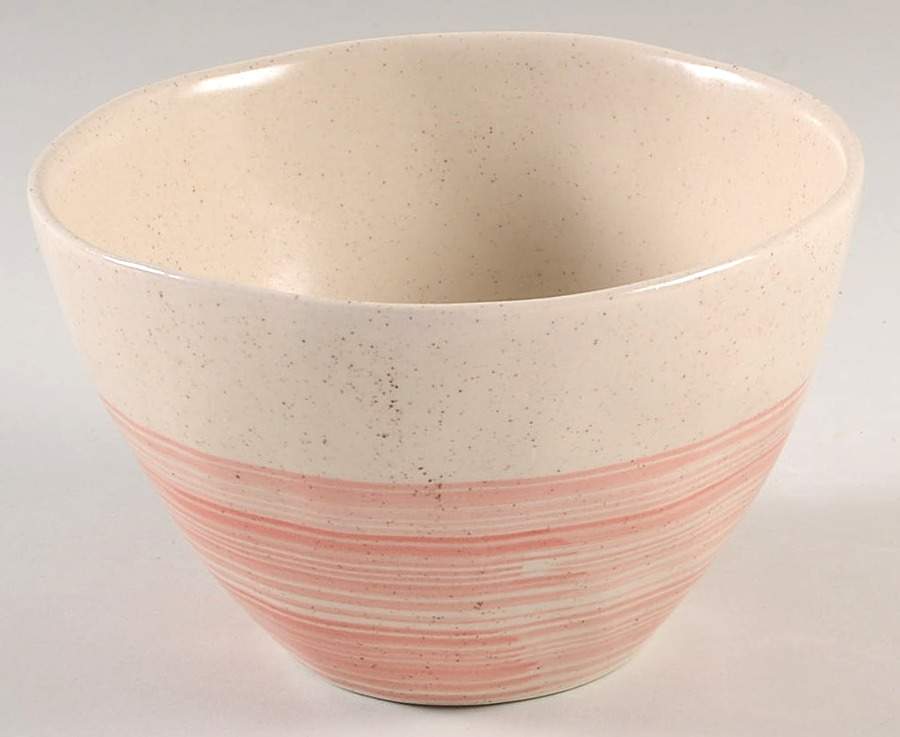 Pink Brush 6" Round Serving Bowl by Potter's Studio-1