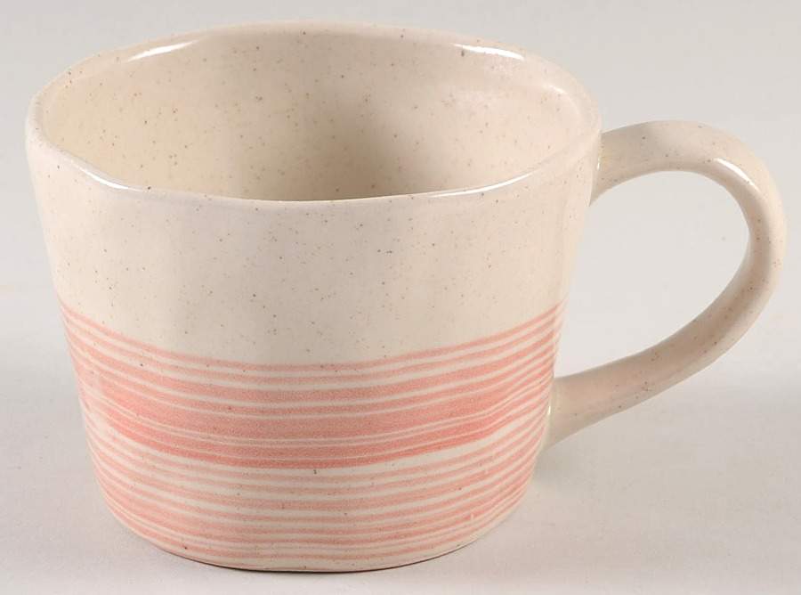 Pink Brush Mug by Potter's Studio-1
