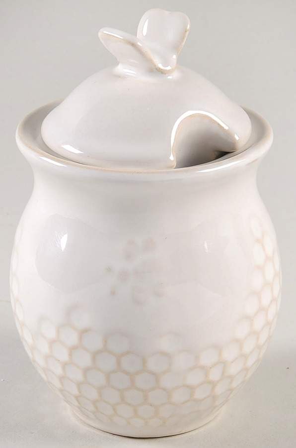 Farm Beehive Sugar Bowl & Lid by Potter's Studio-1