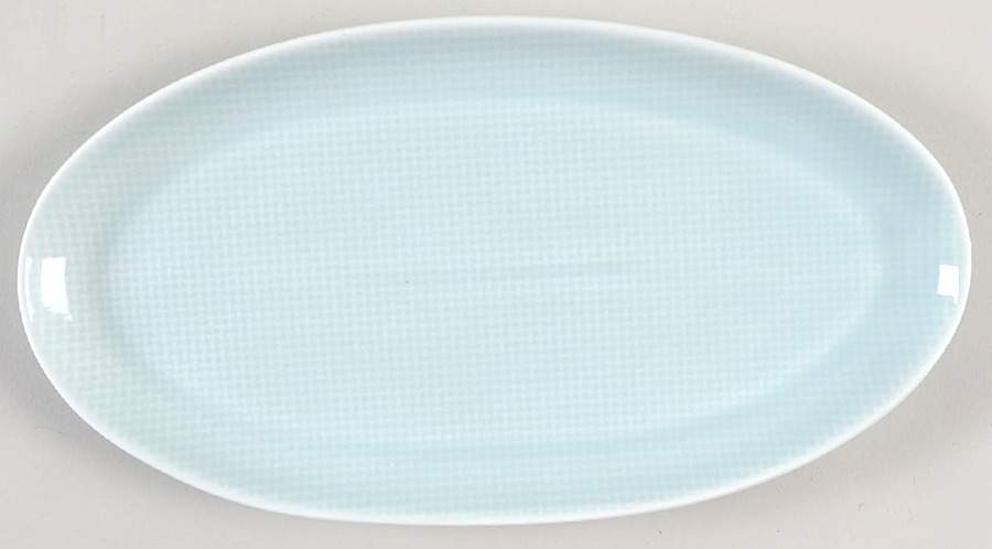 Cross Stitch Mint 10" Oval Tray by Potter's Studio-1