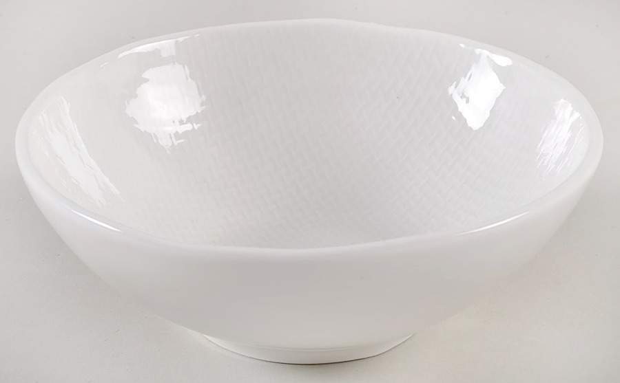 Cross Stitch White Individual Snack Bowl by Potter's Studio-1