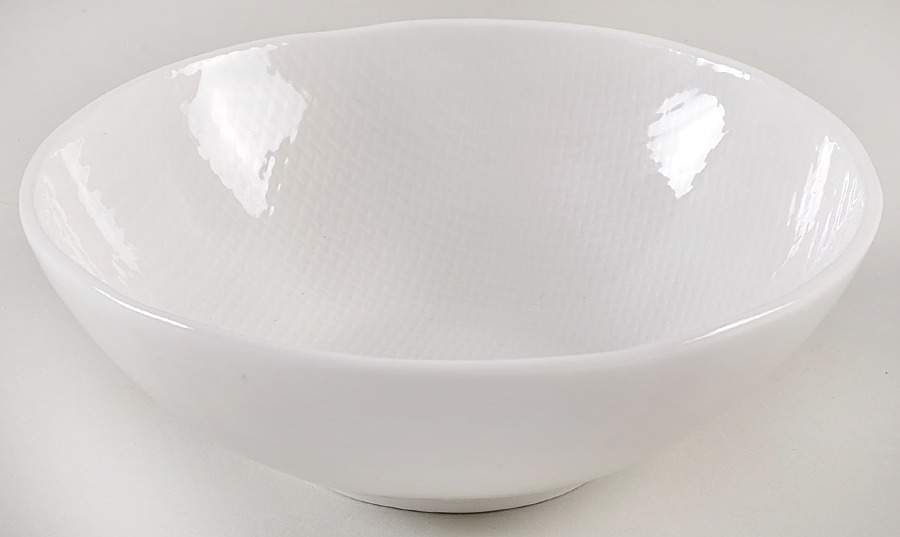Cross Stitch White Individual Salad Bowl by Potter's Studio-1