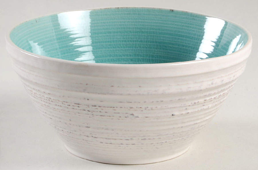 Midori Crackle Turquoise Soup/Cereal Bowl by Pier 1-1