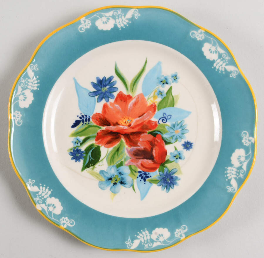 Spring Bouquet Salad Plate by Pioneer Woman-1