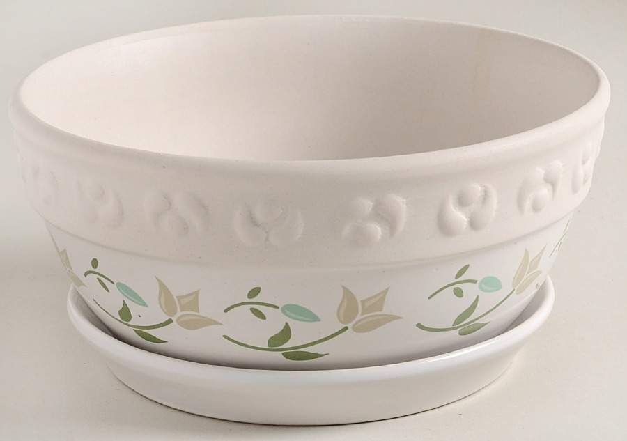 PRH14 3" Flower Pot & Underplate by Princess House-1