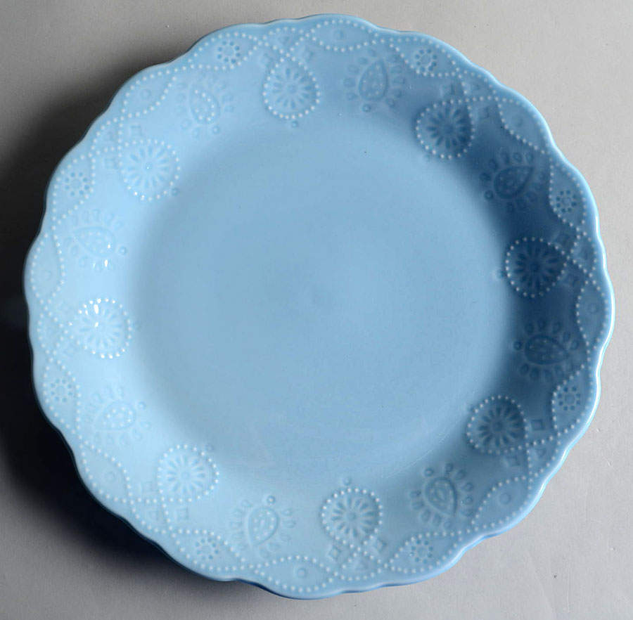 Cowgirl Lace Light Blue Dinner Plate by Pioneer Woman-1