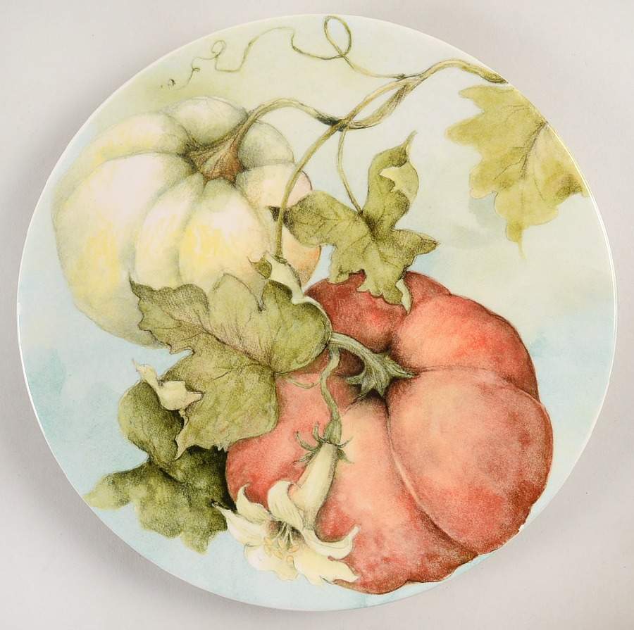 Grateful Harvest Pumpkin Salad Plate by Pier 1-1