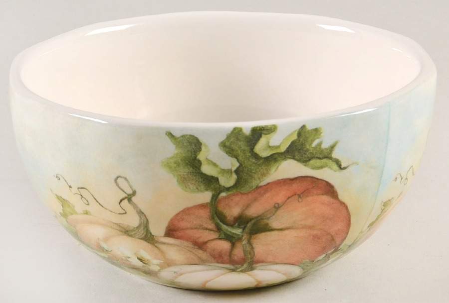 Grateful Harvest Pumpkin Soup/Cereal Bowl by Pier 1-1
