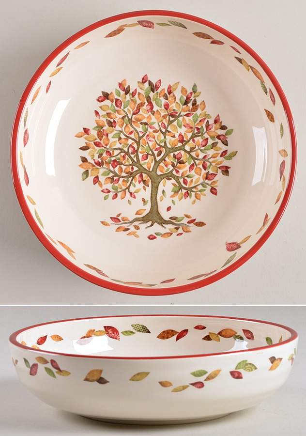 Autumn Tree Individual Dinner Bowl by Pier 1-1