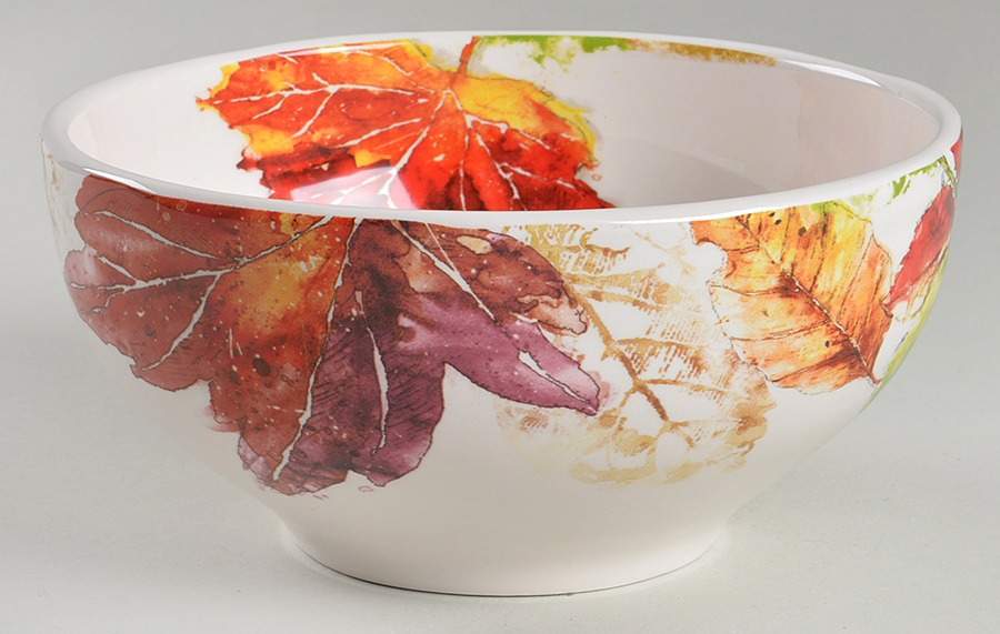 Wildwood Leaves Soup/Cereal Bowl by Pier 1-1