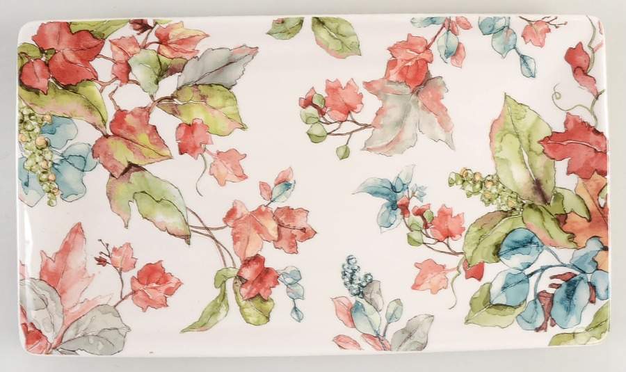 Waterbury Leaves 13" Rectangular Serving Platter by Pier 1-1