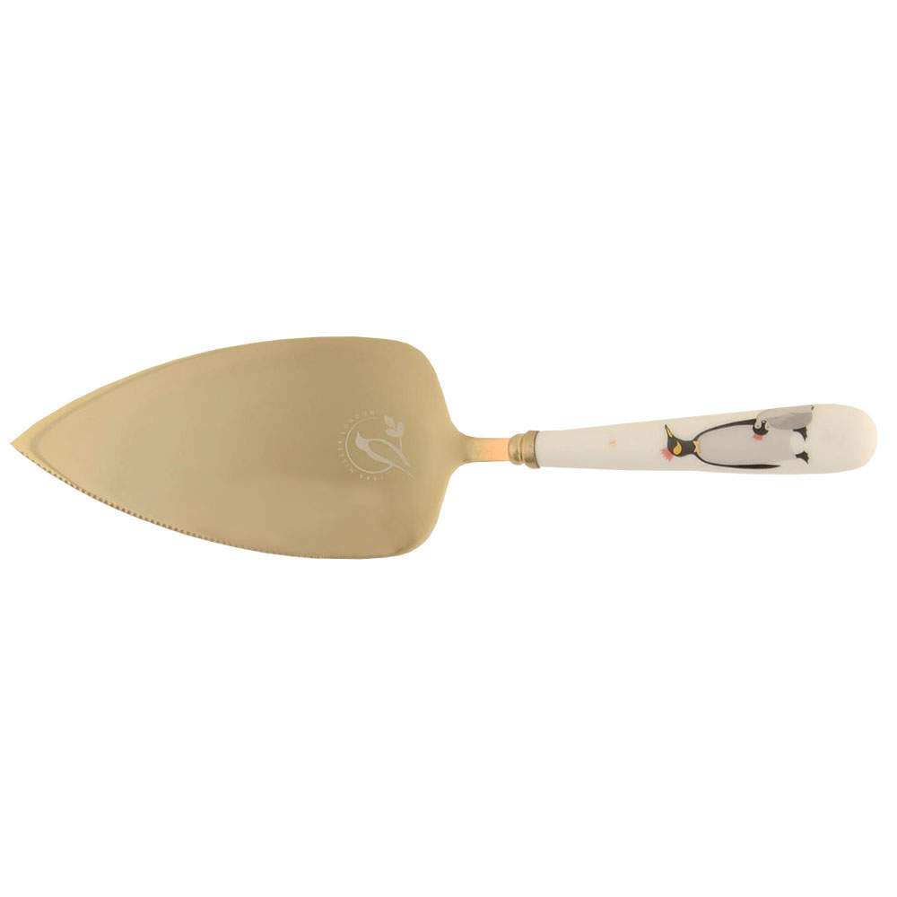 Penguins Pie & Cake Server with Gold Plated Blade by Portmeirion-1