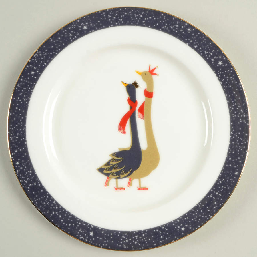 Geese Salad/Dessert Plate by Portmeirion-1