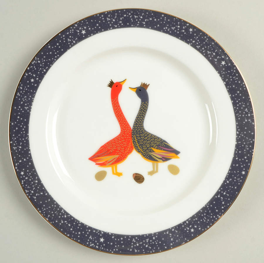 Geese Salad/Dessert Plate by Portmeirion-1