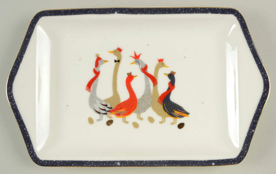 Geese 12" Dessert Tray by Portmeirion-1