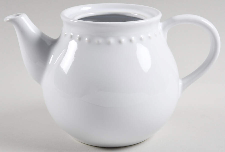 Emma True White Teapot No Lid by Pottery Barn China-1