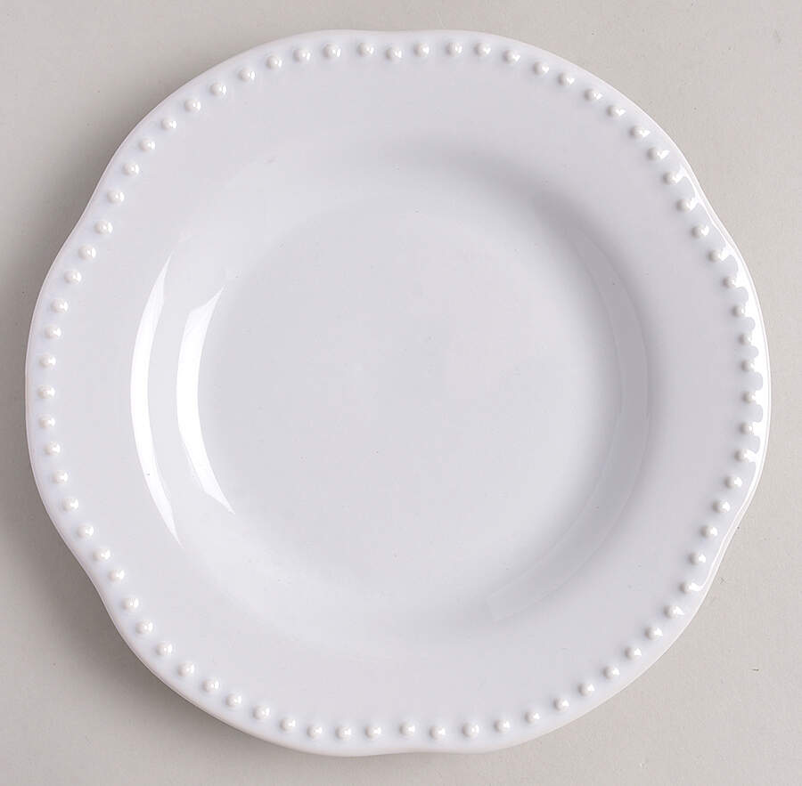 Emma True White Salad Plate by Pottery Barn China-1
