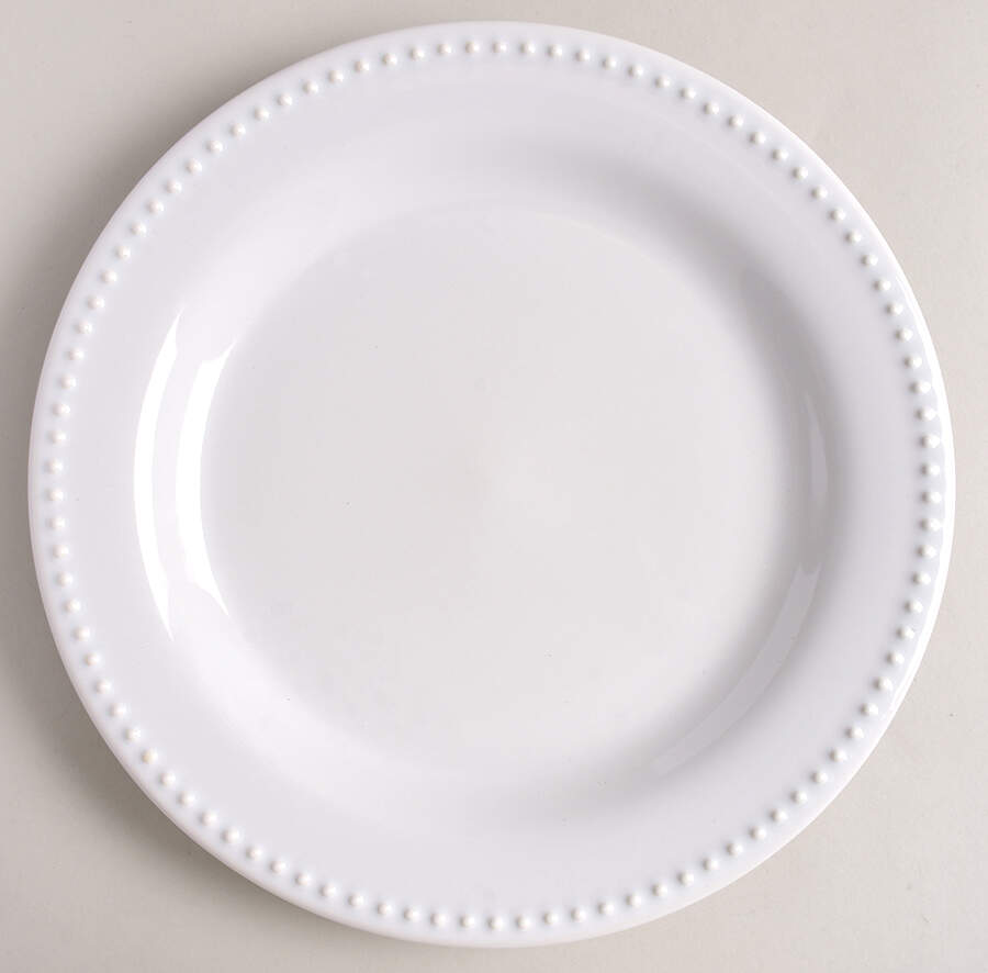 Emma True White Dinner Plate by Pottery Barn China-1