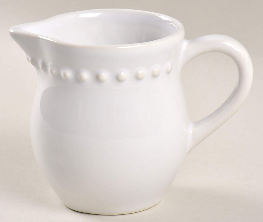 Emma True White Creamer by Pottery Barn China-1