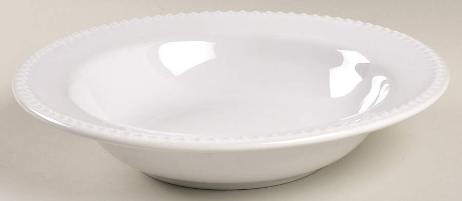 Emma True White Large Rim Soup Bowl by Pottery Barn China-1