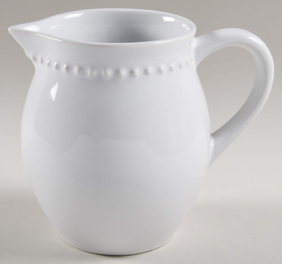 Emma True White 48 Oz Pitcher by Pottery Barn China-1