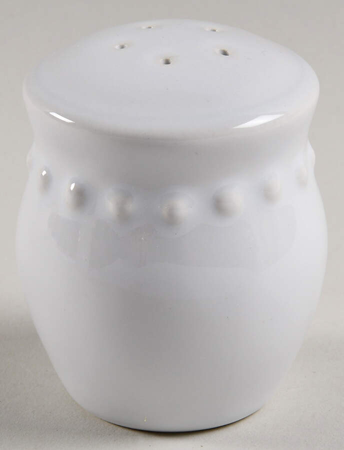 Emma True White Pepper Shaker by Pottery Barn China-1