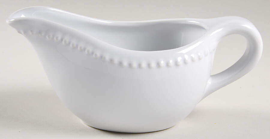 Emma True White Gravy Boat by Pottery Barn China-1